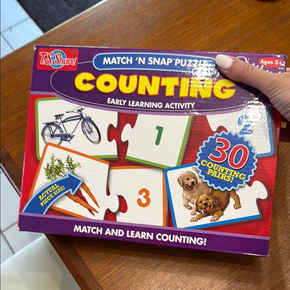 Counting Match 'N Snap Puzzle - Multicolor